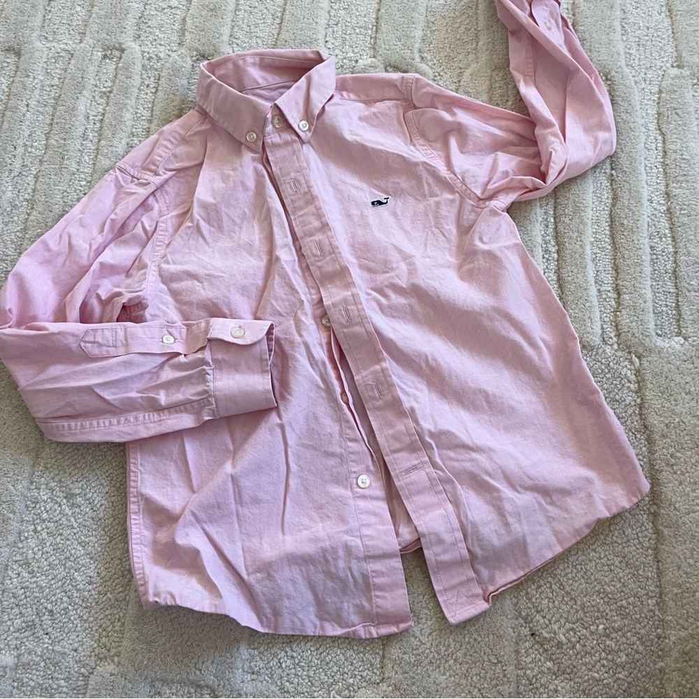 Sz 7 Vineyard Vines Pink dress shirt